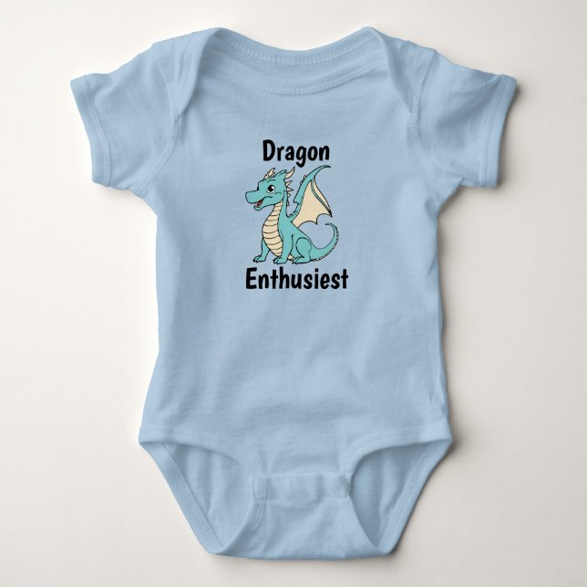 Dragon Enthusiest  Baby Bodysuit (Front)