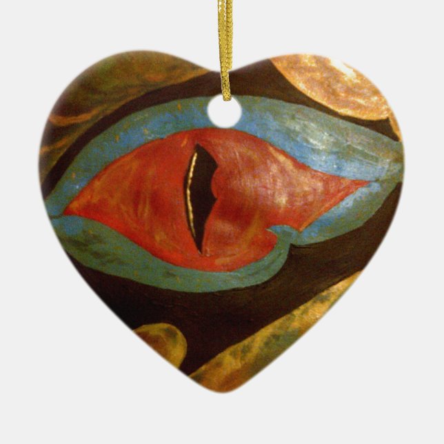 dragon eye ceramic tree decoration (Front)