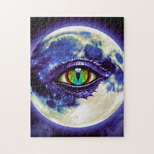Dragon eye in Moon Jigsaw Puzzle (Vertical)
