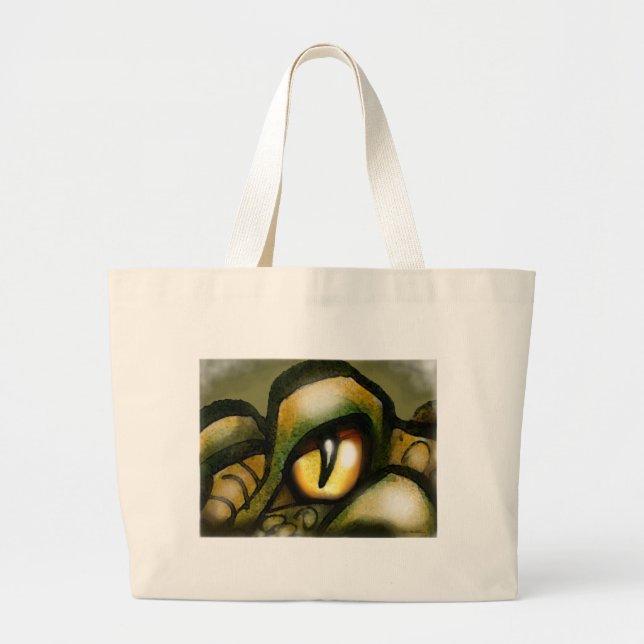 Dragon Eye Large Tote Bag (Front)