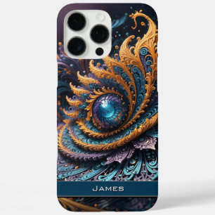 Dragon Eye Modern Abstract Geometric Fractal Name iPhone 16 Pro Max Case