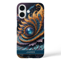 Dragon Eye Modern Abstract Geometric Fractal Name