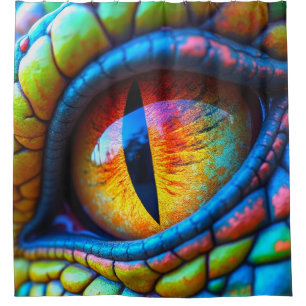 Dragon Eye Shower Curtain