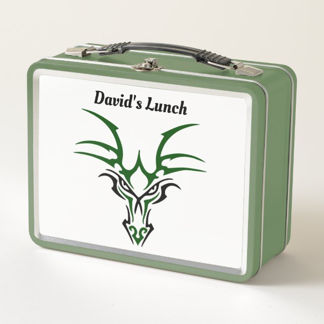 Dragon Face Metal Lunchbox (Front)