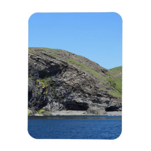 Dragon Face Over Rugged Coastal Cliffs Vertical Magnet
