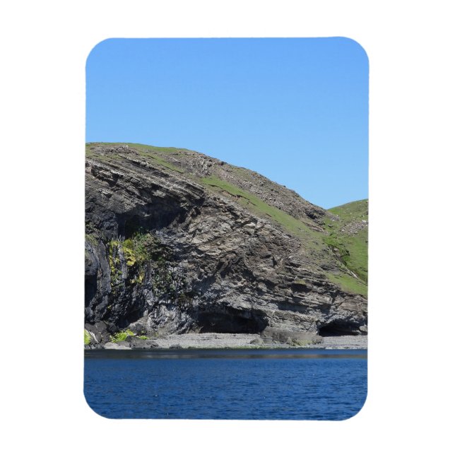 Dragon Face Over Rugged Coastal Cliffs Vertical Magnet (Vertical)