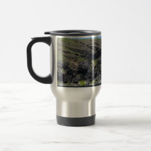 Dragon Face Rock Cliffs Skye Highlands Coastal Art Travel Mug