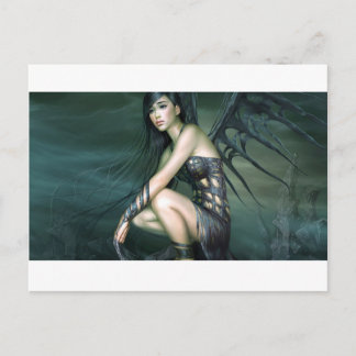 dragon fairy postcard