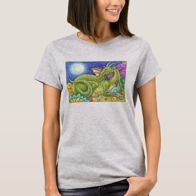 DRAGON FAMILY NEXT GENERATION, WHIMSICAL FANTASY T-Shirt (Front)