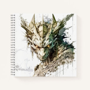 Dragon Fantasy Animal Painting Wildlife Outdoors  Notebook