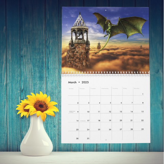 Dragon Fantasy Art Choose any Year Calendar (Creator Uploaded)