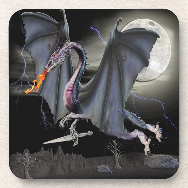 Dragon Fantasy art Coaster (Front)