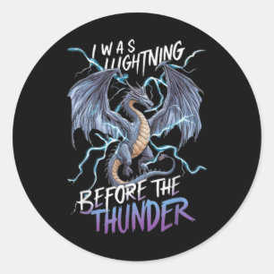 Dragon Fantasy Art Design Classic Round Sticker