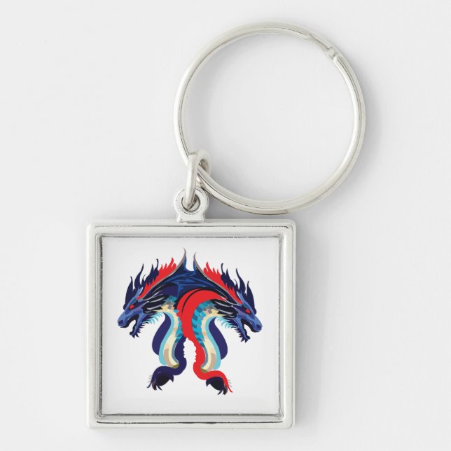 Dragon Fantasy Art Dragon  Key Ring (Front)