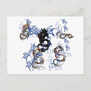 Dragon fantasy art postcard