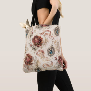 Dragon Fantasy Romance Bookish Tote Bag