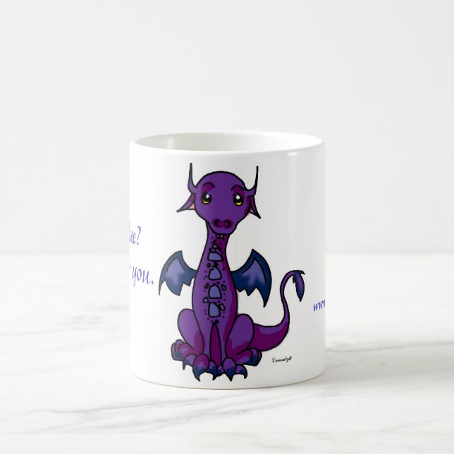 Dragon, Feeling blue? Coffee Mug (Center)
