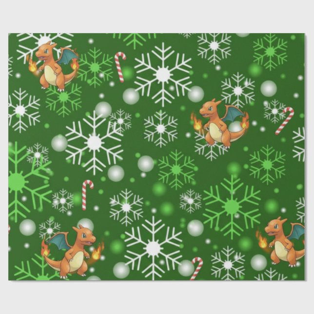 dragon feux  wrapping paper (Flat)