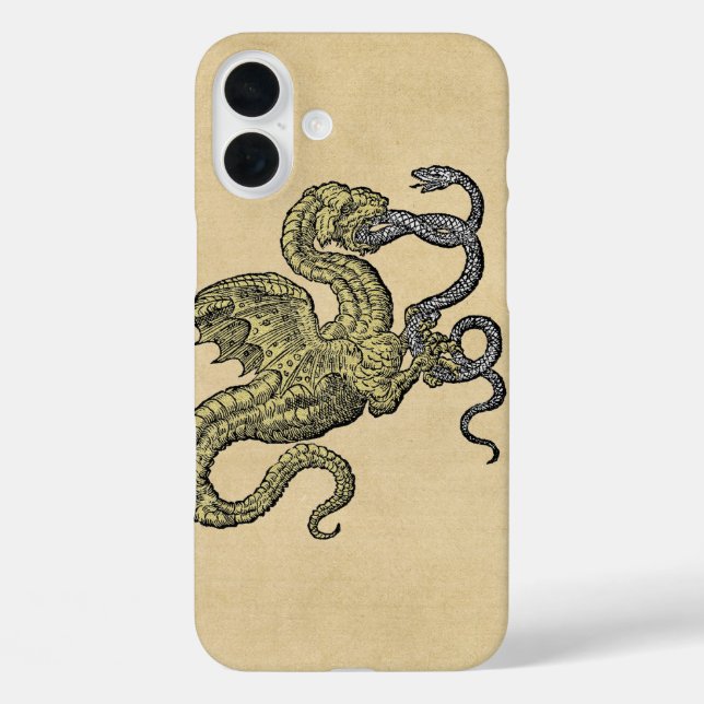 Dragon Fighting Snake Case-Mate iPhone Case (Back)