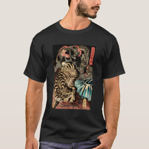 Dragon Fighting The Giant Tiger Japanese T-Shirt