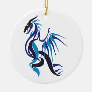 Dragon Fire Ceramic Tree Decoration