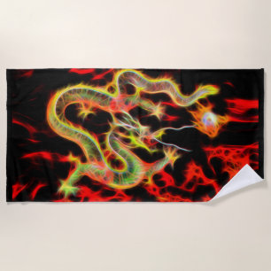 Dragon Fire Decor on a Beach Towel