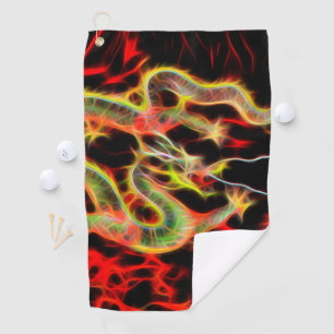 Dragon Fire Decor on a Golf Towel