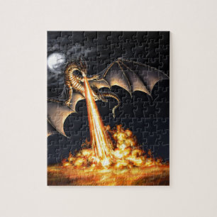 Dragon fire jigsaw puzzle