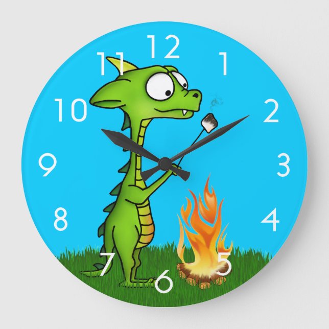 Dragon Fire Large Clock (Front)