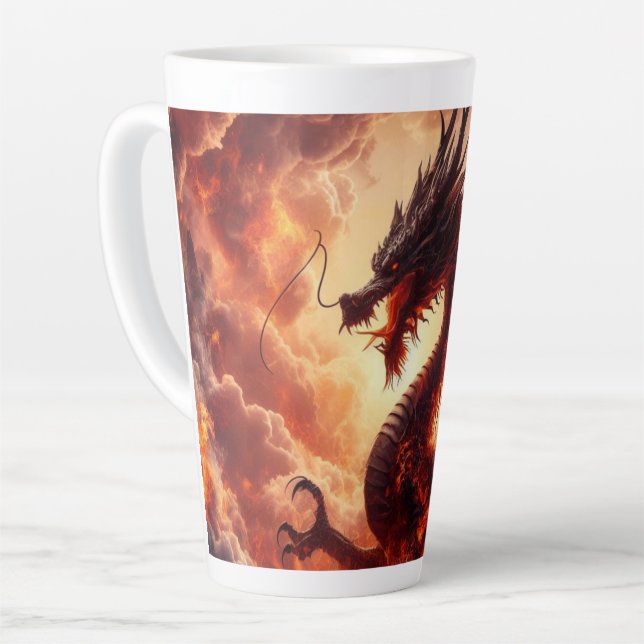 Dragon Fire Latte Mug (Left Angle)