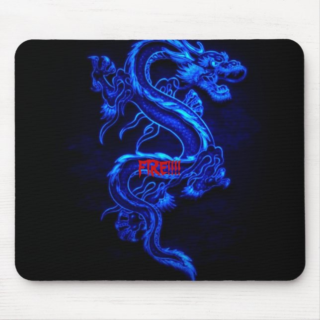 DRAGON, FIRE!!!! MOUSE MAT (Front)