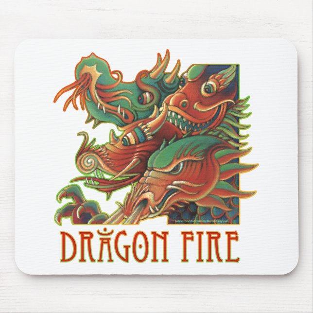 Dragon Fire Mouse Mat (Front)