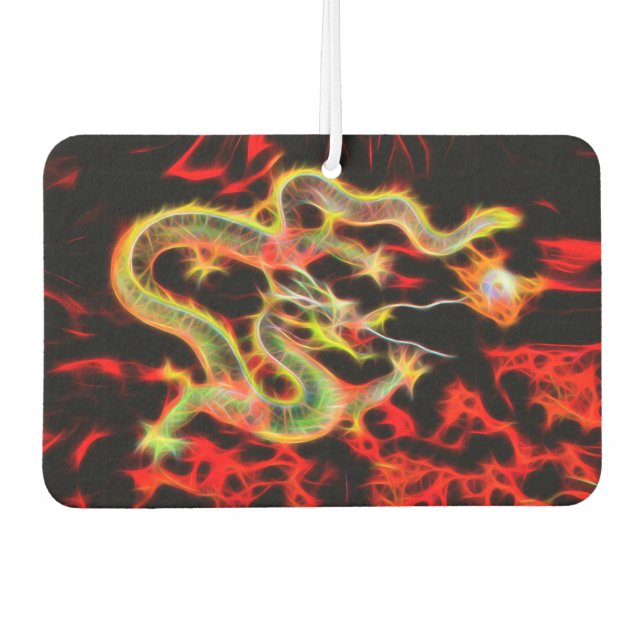 Dragon Fire on Lucky Energy Car Air Freshener (Front)