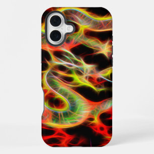 Dragon Fire on Lucky Energy iPhone 16 Plus Case