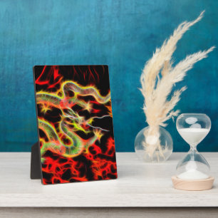 Dragon Fire on Lucky Energy Plaque