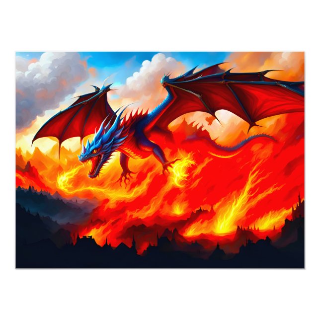 Dragon Fire Photo Print (Front)