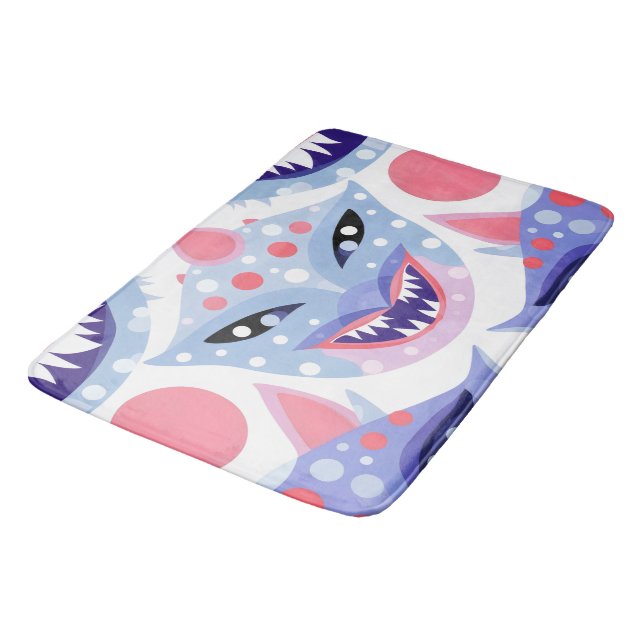 Dragon Fish Smile Bath Mat (Angled)