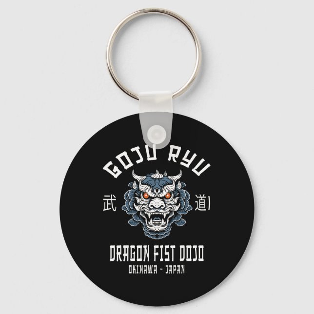 Dragon Fist Dojo Goju Ryu Karate  Key Ring (Front)