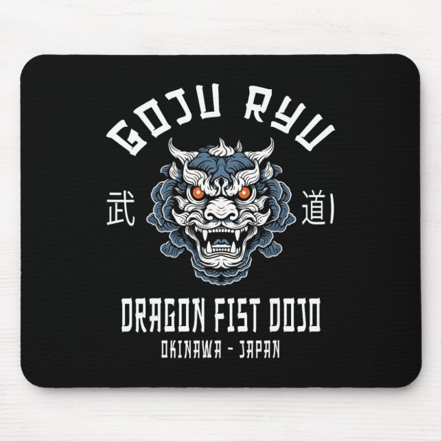 Dragon Fist Dojo Goju Ryu Karate  Mouse Mat (Front)