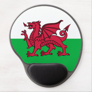 Dragon Flag of Wales, Celtic Welsh National Flag Gel Mouse Mat