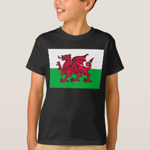 Dragon Flag of Wales, Celtic Welsh National Flag T-Shirt