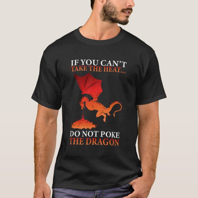 Dragon Flame-Spewing Flying Mythical Creature T-Shirt (Front)