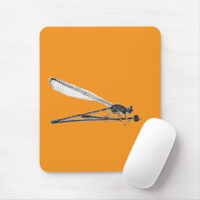 Dragon Fly Mouse Mat (With Mouse)