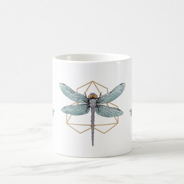 Dragon Fly Peony Mug (Center)