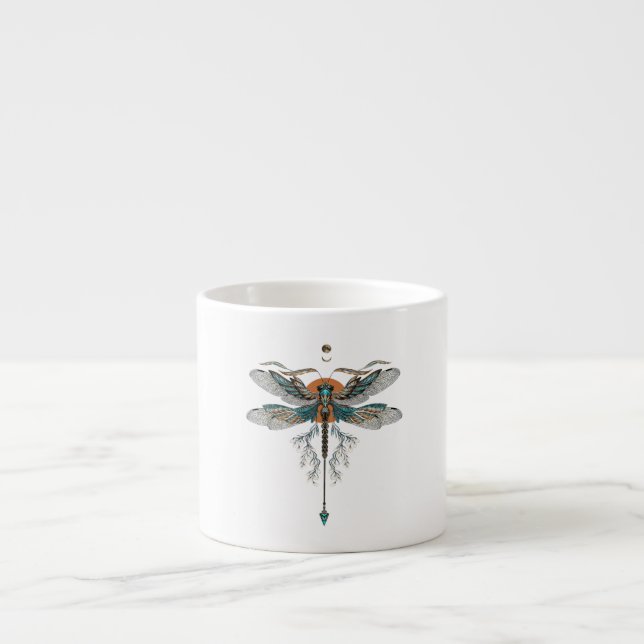 Dragon Fly Tattoo Espresso Cup (Front)
