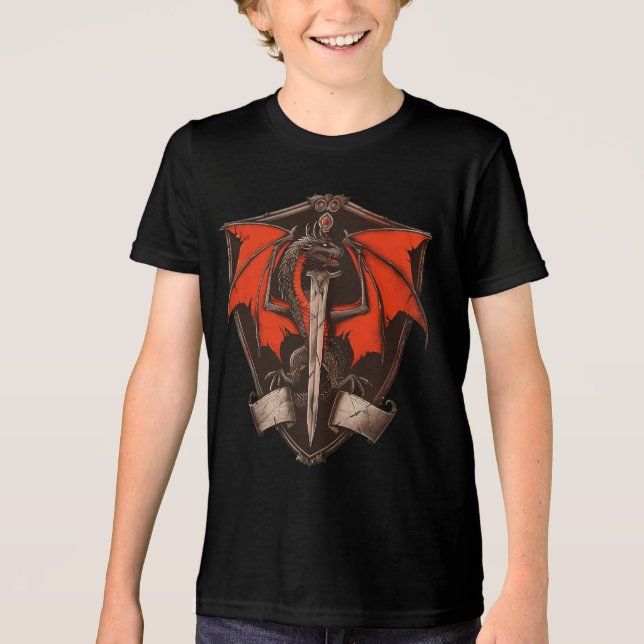 Dragon Fly Tri-blend T-Shirt Shirt (Front)
