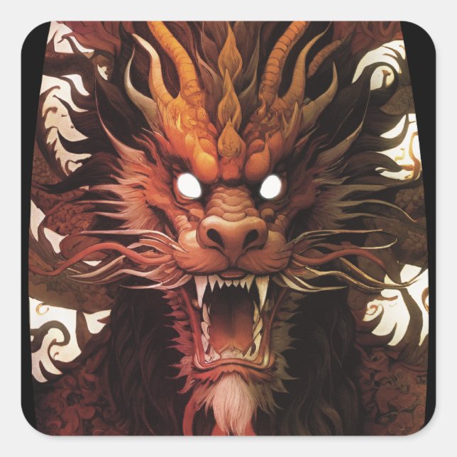 Dragon Force  Square Sticker (Front)