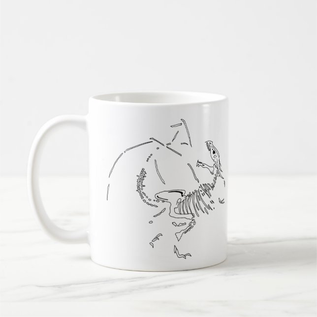 Dragon Fossils Coffee Mug (Left)