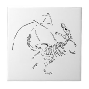 Dragon Fossils Tile