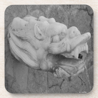 Dragon Fountain Cork Coaster